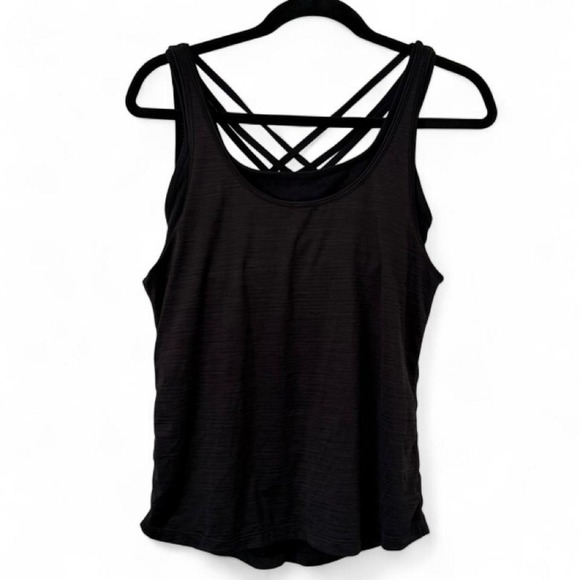 Athleta Tops - Athlete Black strappy sports bra and tank top
